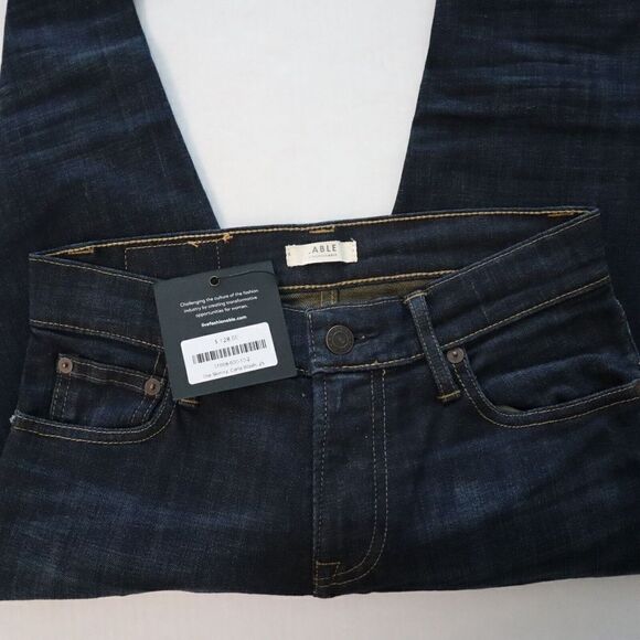 Able x Fashionable Women's Sz 25 The Skinny Carla Dark Wash Jeans - Picture 4 of 10